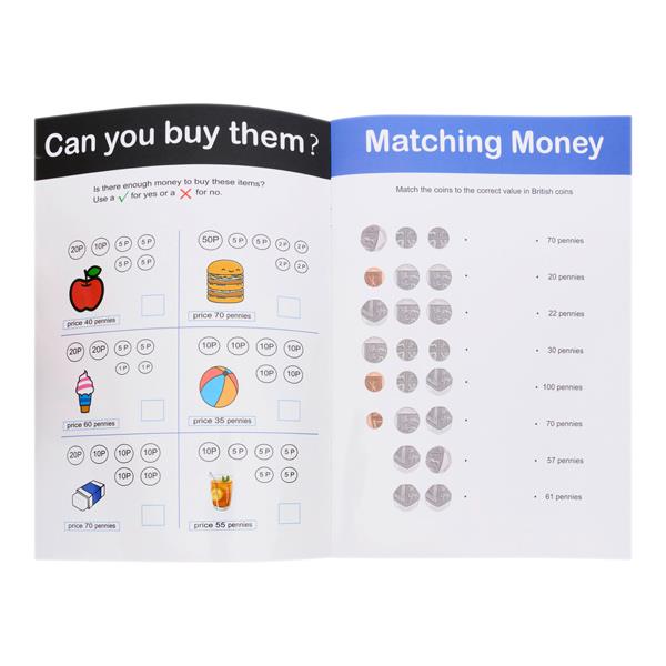 Ormond A4 14Pg Wipe Clean Activity Book Money