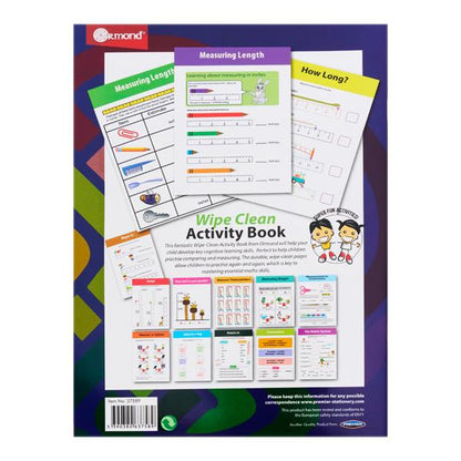 Ormond A4 14Pg Wipe Clean Activity Book Measurements