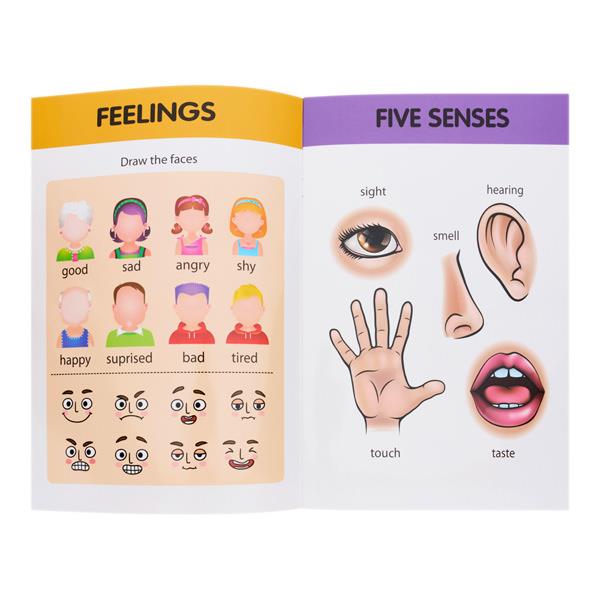 Ormond A4 14Pg Wipe Clean Activity Book Body Parts And The Five Senses