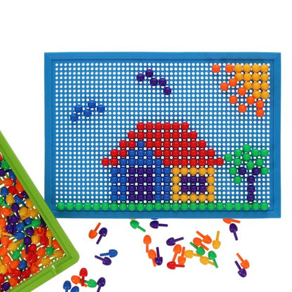 Clever Kidz Peg Board Box Set With Storage