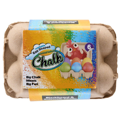 World of Colour  6 Egg Shaped Chalk