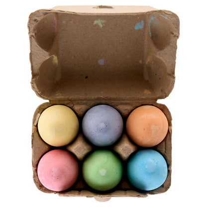 World of Colour  6 Egg Shaped Chalk