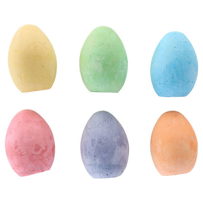 World of Colour  6 Egg Shaped Chalk