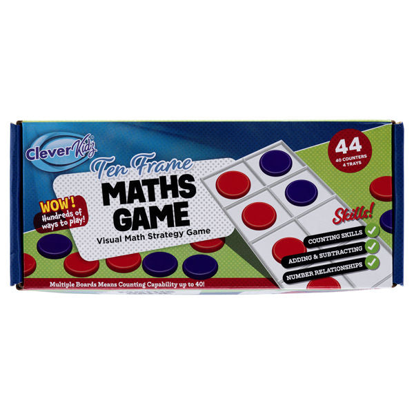 Clever Kidz  Ten Frame Maths Game  44 Pce
