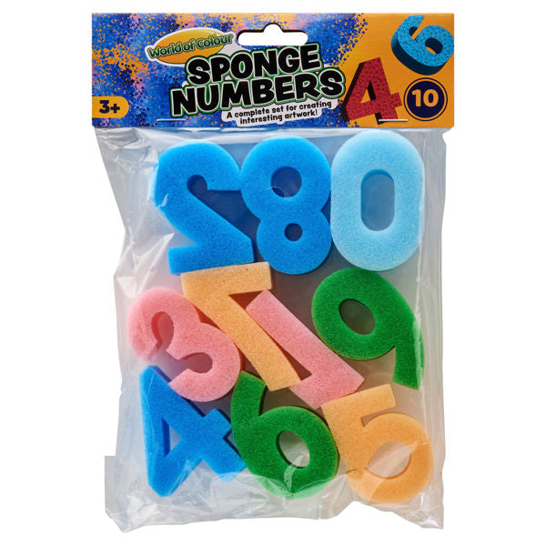 World of Colour  Pkt10 Sponge Numbers