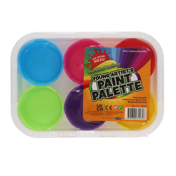 World of Colour  Pkt6 Young Artist's Paint Palette