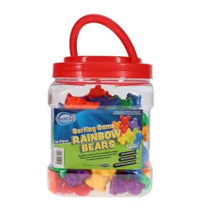 Clever Kidz Sorting Game --Tub 96 Rainbow Bears
