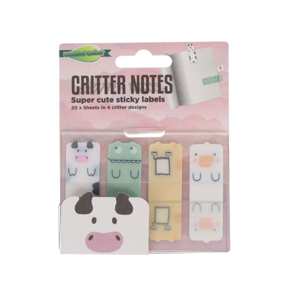 World of Colour Pkt20 Critter Notes  3 Asst