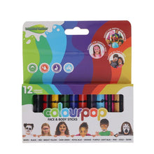World of Colour Pkt12 Colourpop Face & Body Sticks