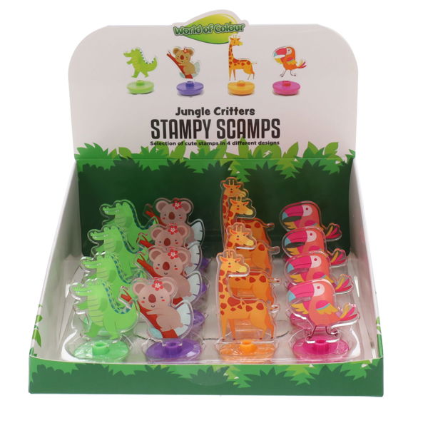 World of Colour Jungle Critters Stampy Scamps  Asst (1 Chosen at Random)