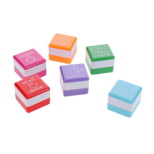 Clever Kidz Teaching Aid Reward Stamps 6 Asst