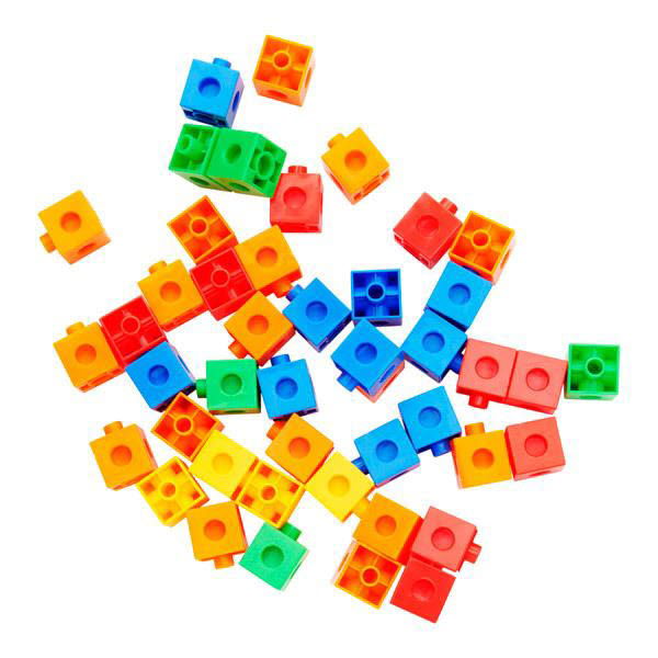 Clever Kidz Bag 100 Coloured Linking Cubes