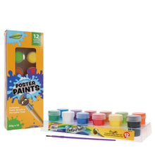 World of Colour 12X20g Poster Paint Tubs In Platform WBrush