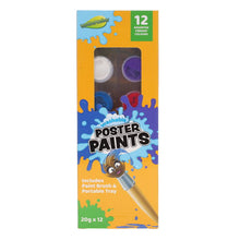 World of Colour 12X20g Poster Paint Tubs In Platform WBrush