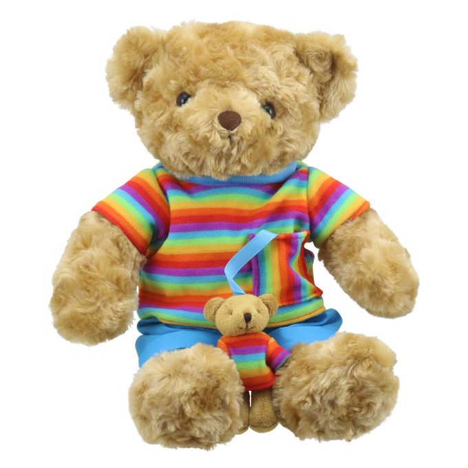 The Puppet Company Wilberry Dressed Animals Rainbow Bear