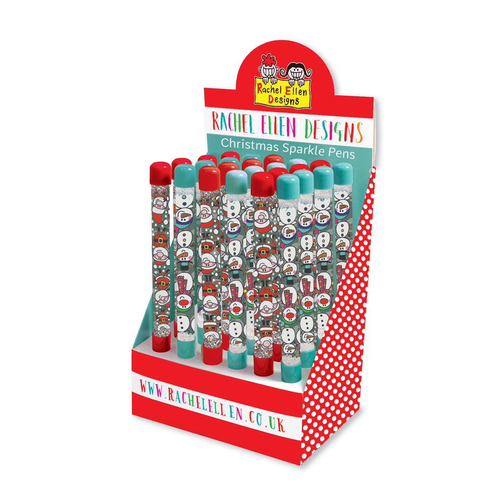 Rachel Ellen Christmas Glitter Pen (1 Colour Chosen At Random)