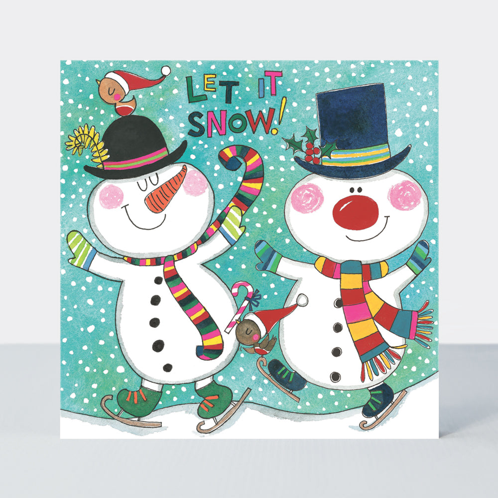 Rachel Ellen Xmas Jigsaw Cards - Snowmen