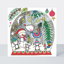 Rachel Ellen Xmas Jigsaw Cards - Reindeer Snow Globe