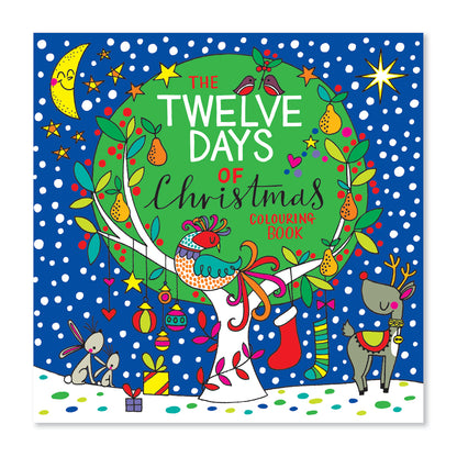 Rachel Ellen Square Colouring Book - 12 days of Christmas