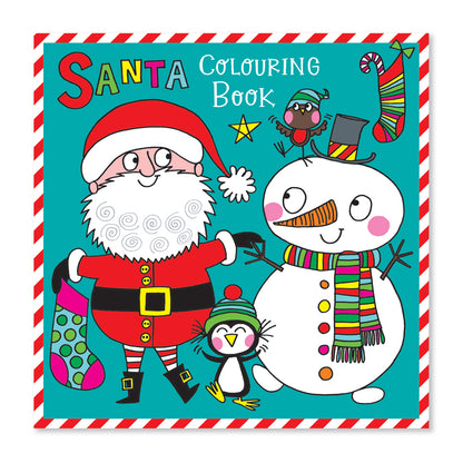 Rachel Ellen Square Colouring Book - Santa & Snowman