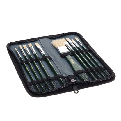 Icon Pkt11 Travel Paint Brush Set  Hog Hair