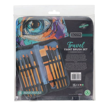 Icon Pkt11 Travel Paint Brush Set Taklon
