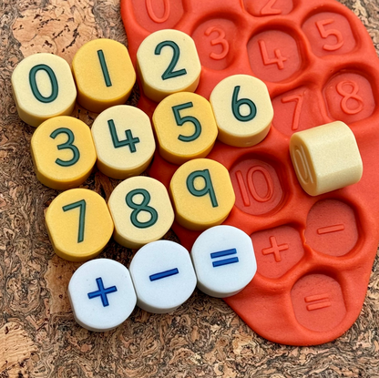 Yellow Door Number Stamping Stones