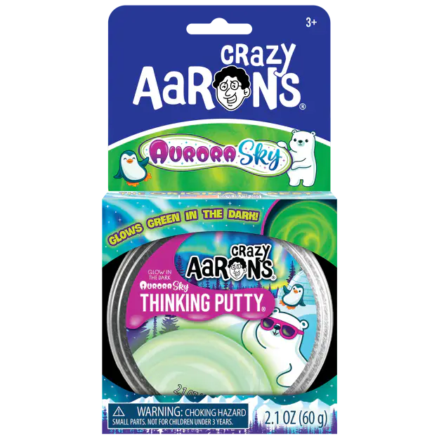 Crazy Aaron's  Thinking Putty 3.5" - Aurora Sky