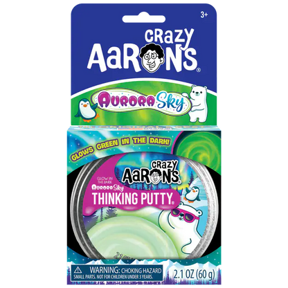 Crazy Aaron's  Thinking Putty 3.5" - Aurora Sky