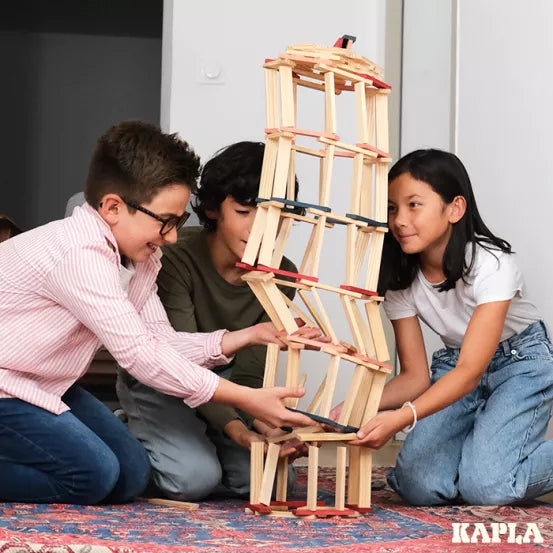 Kapla 120 Box, Dark Blue, Pink, Red