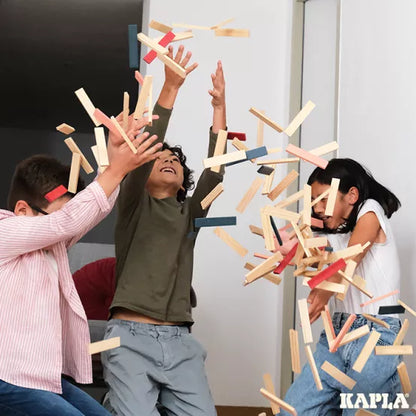 Kapla 120 Box, Dark Blue, Pink, Red