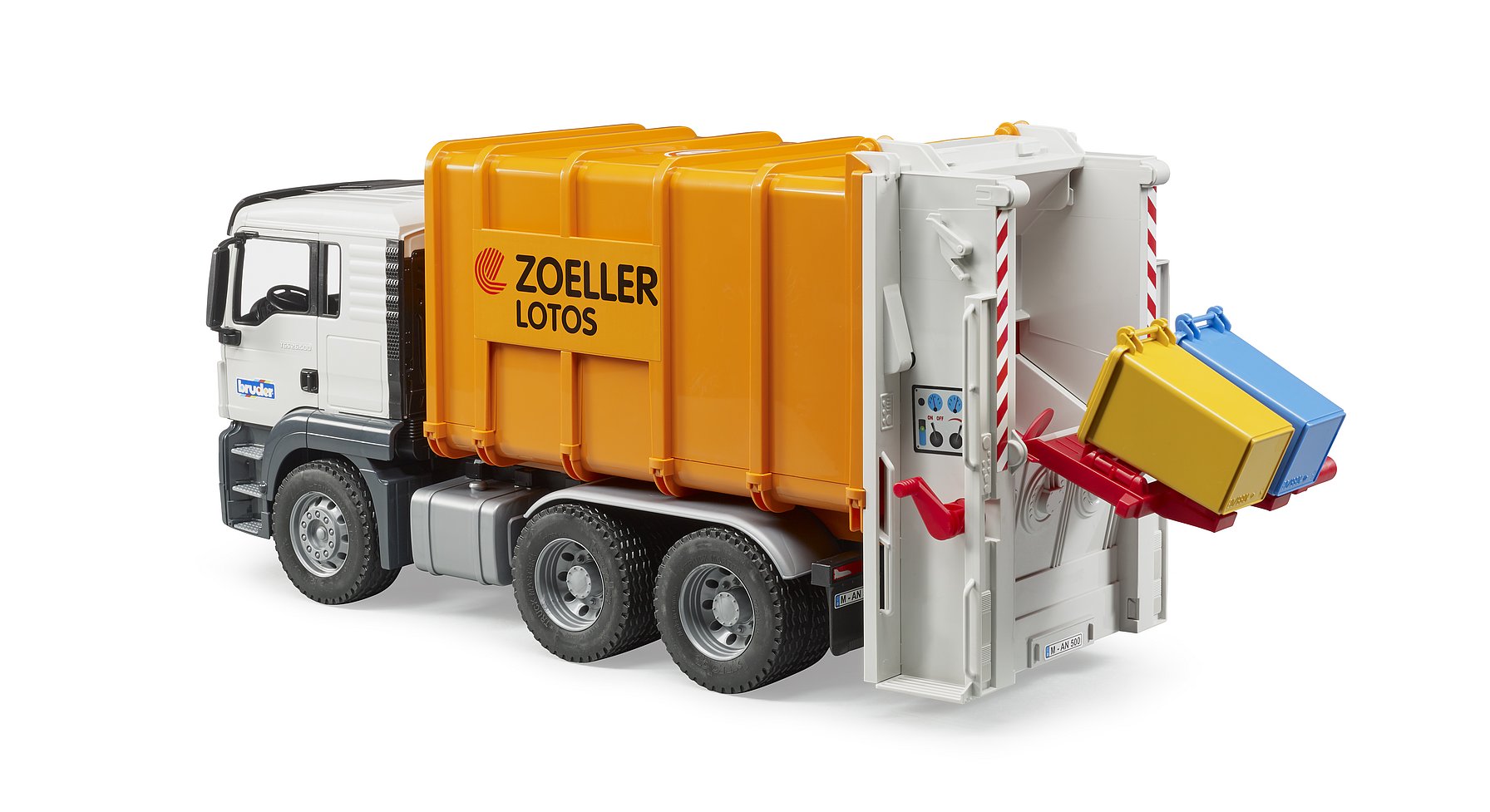 Bruder Man Tgs Rear Loading Garbage Truck (Orange)