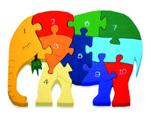 Alphabet Jigsaws Number Elephant