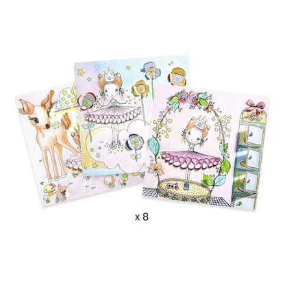 Djeco Little Doors Colouring Sheets - Pupi's Little Doors