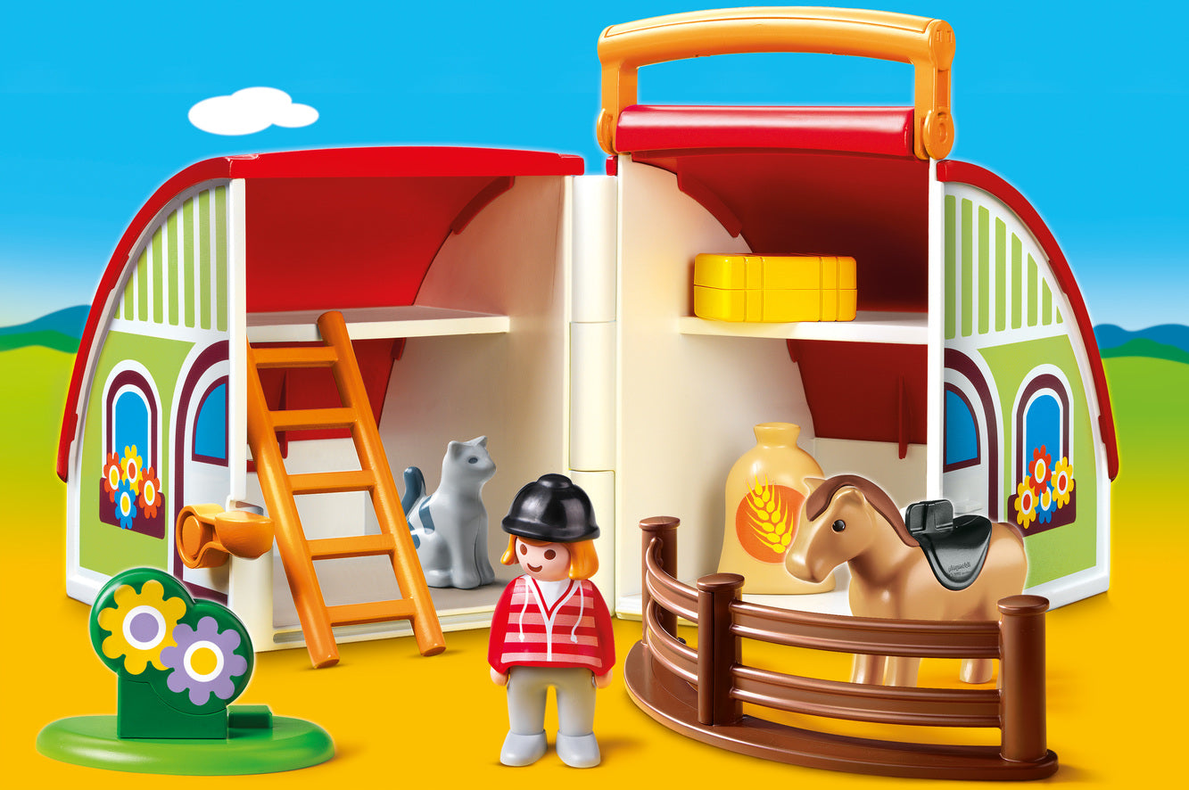 Playmobil 1.2.3 70180 My Take Along Farm