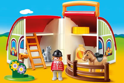Playmobil 1.2.3 70180 My Take Along Farm