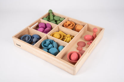 TickiT Wooden Sorting Tray - 7 Way