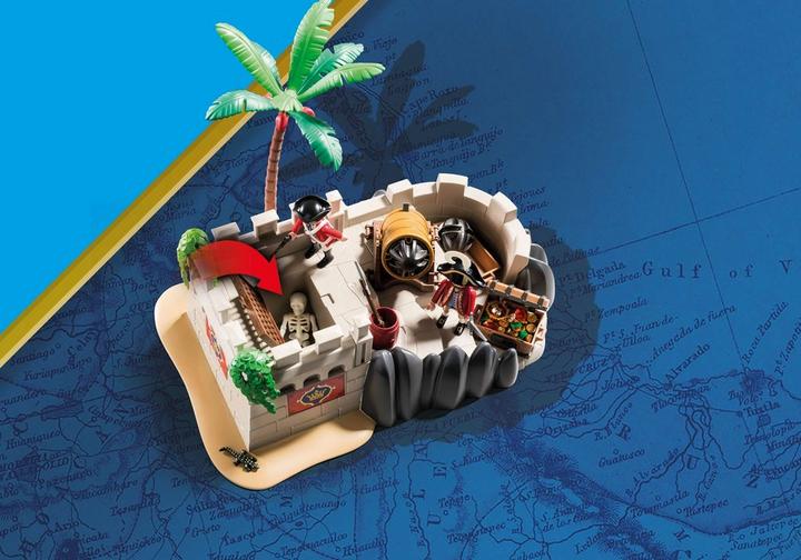 Playmobil 70413 Pirates Defence Island With Floating Boat