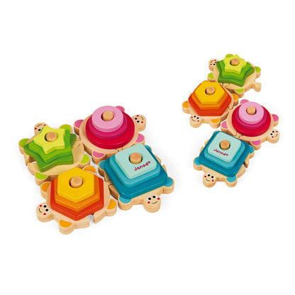 Janod I Wood Stackable Turtles
