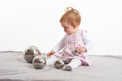 TickiT Sensory Reflective Ball Silver
