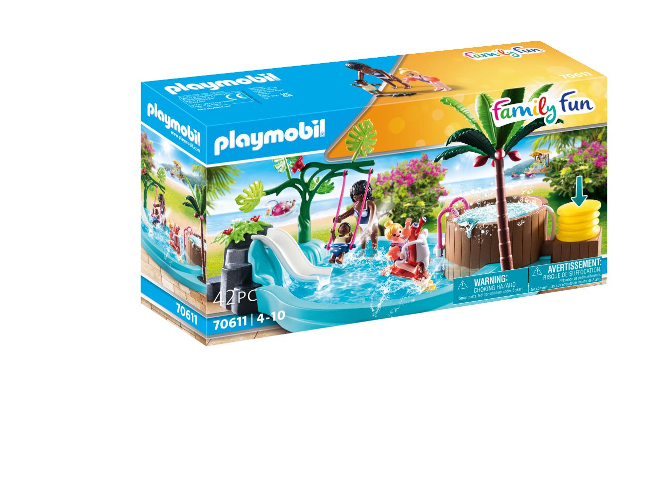 Playmobil 70611 Family Fun Aqua Park Children's Pool with Slide