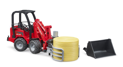Bruder Schaffer Compact Loader 2034 W/Bale Gripper