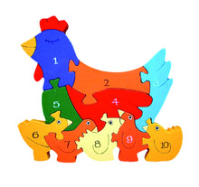 Alphabet Jigsaws Number Hen
