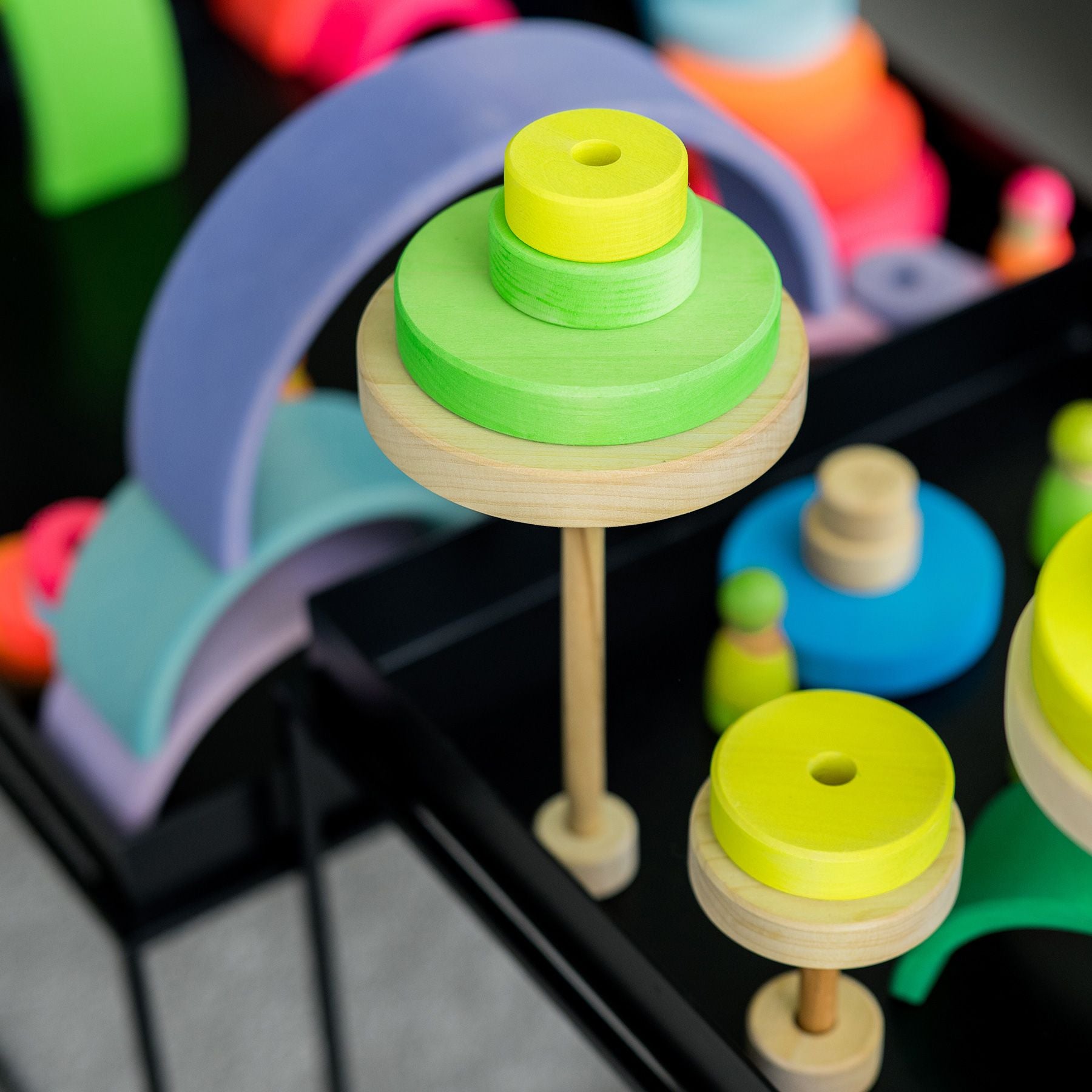 Grimms Conical Tower Neon Green