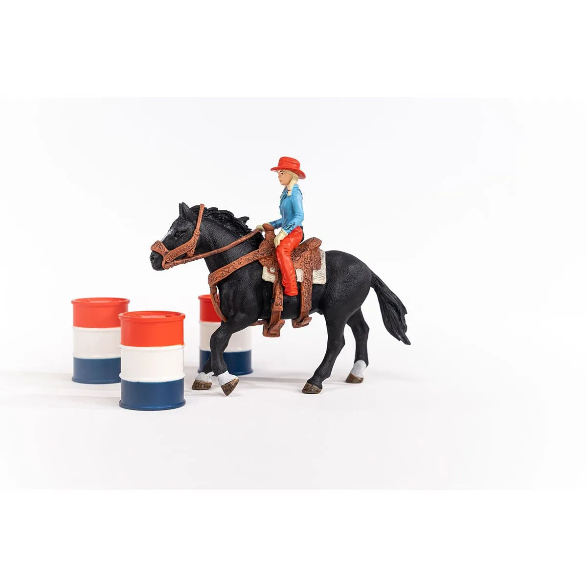 Schleich Cowgirl Barrel Racing Fun