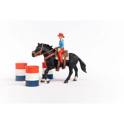 Schleich Cowgirl Barrel Racing Fun