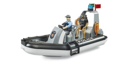 Bruder Bworld Police Boat With 2 Figures & Accessories