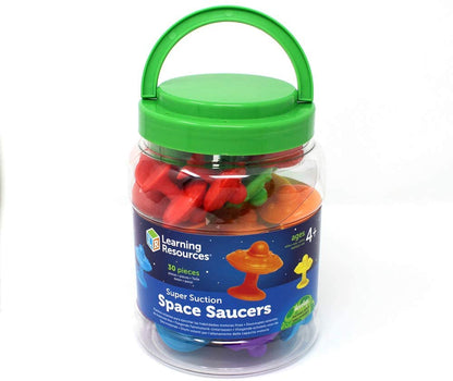 Learning Resources Super Suction Space Saucers (set of 30)