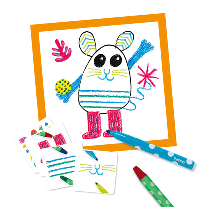 Djeco Draw Together Funny Animals - FSC MIX (F)