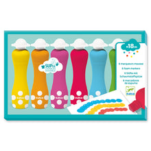Djeco 6 Foam Markers